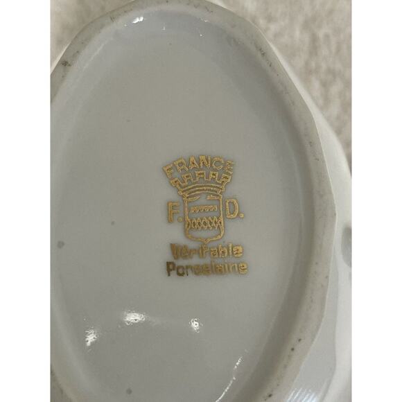 France Veritable Porcelaine F.D. LF Double Spout Gravy Boat - Picture 9 of 10